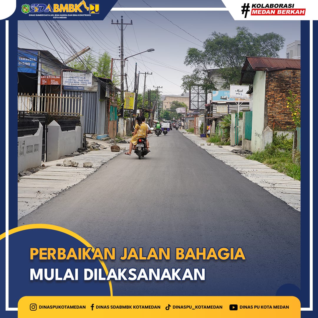 Perbaikan Jalan Bahagia Mulai Dilaksanakan